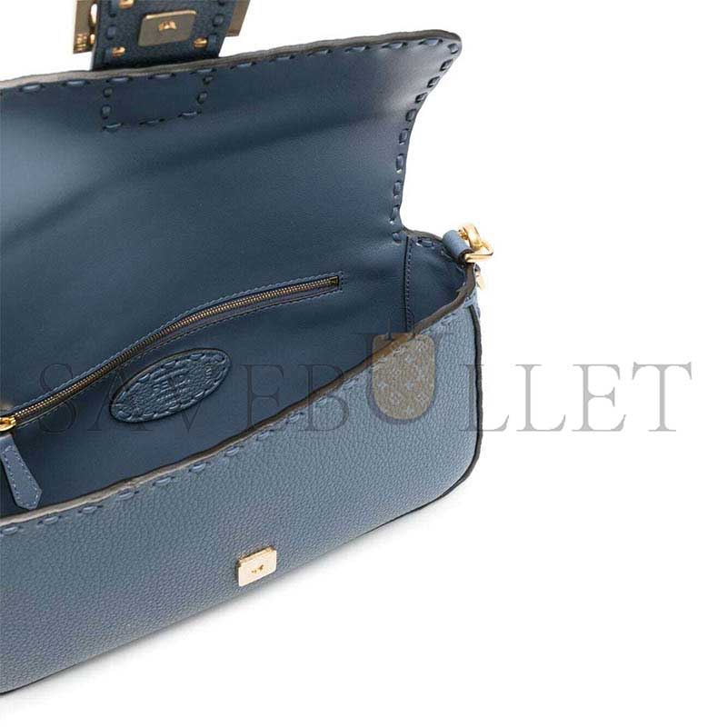 FENDI BAGUETTE LEATHER SHOULDER BAG (28*15*6.5cm)